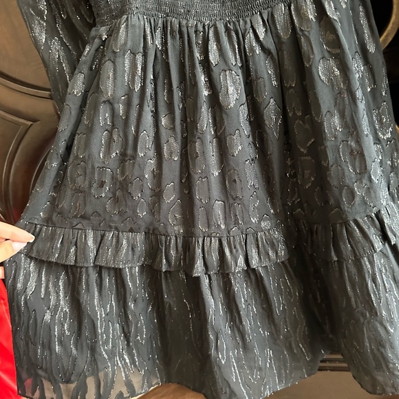 Lilly Pulitzer Womens avelynn silk dress Size 2 Onyx Seeing Spots Metalic Clip - Picture 5 of 7